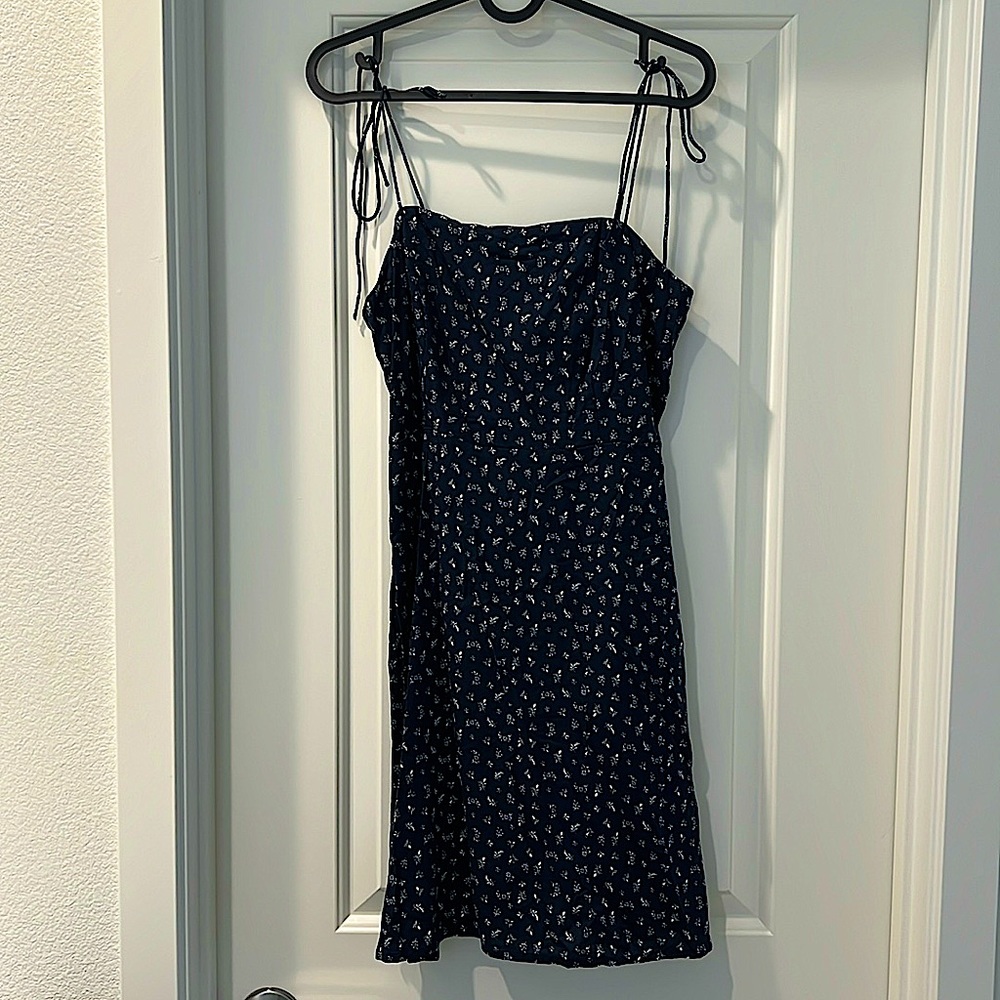 Blue floral dress